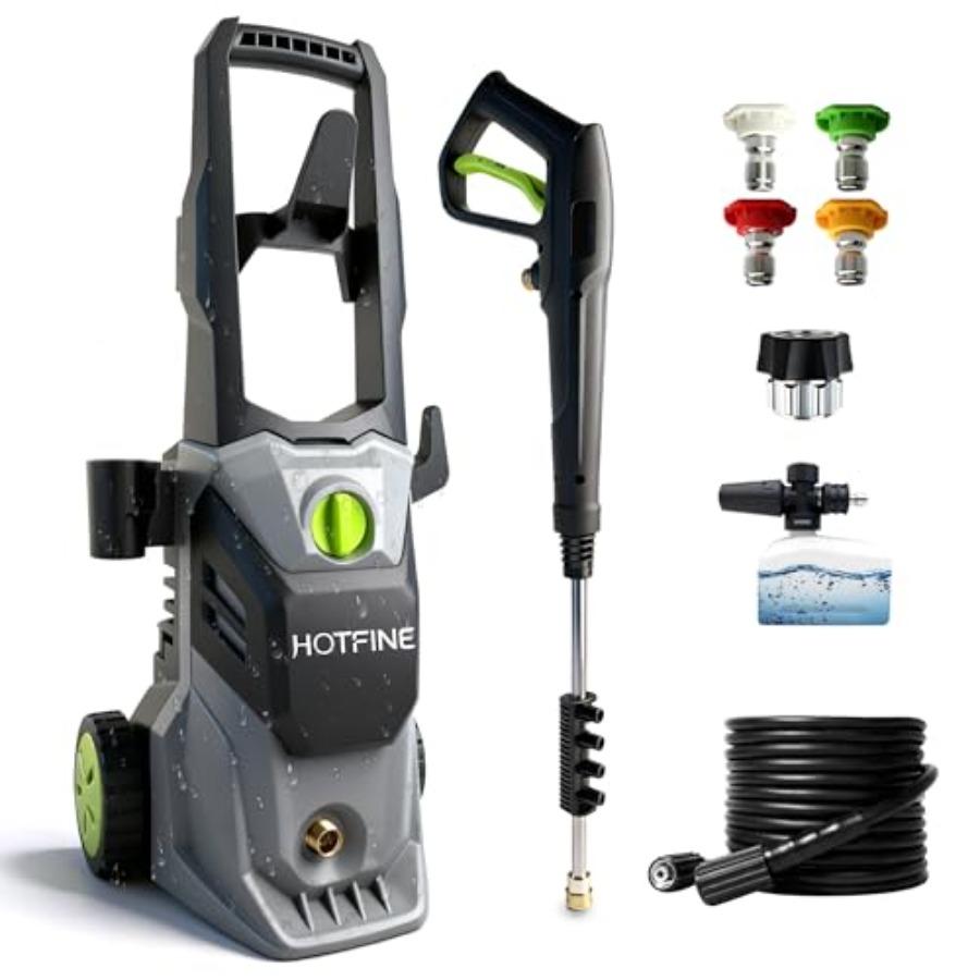 Pressure Washer Power Washer with Foam Cannon High Pressure Washer for Cars Decks Fences Patios and Driveway Decks High Pressur