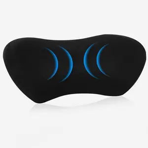 Ergonomic Memory Foam Lumbar Support Pillow Back Support Cushion for Office Chair Car Automotive Seat Desk Chair Recliner Black