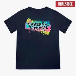 Graffiti Crown Lightweight Tee - Navy