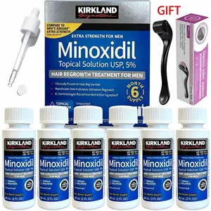 Kirkland Minoxidil 5% for Men & Women Universal Solution for Pattern Baldness & Thinning Liquid Hair Growth Booster 3-Month Supply| Targets Hair Thinning at the Root, -Enhances Hair Density & Supports Healthy Growth, Dermatologically Tested