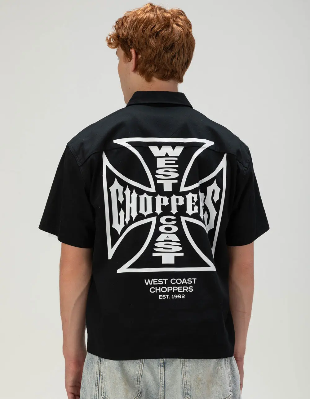 WEST COAST CHOPPERS Mens Button Up Shirt