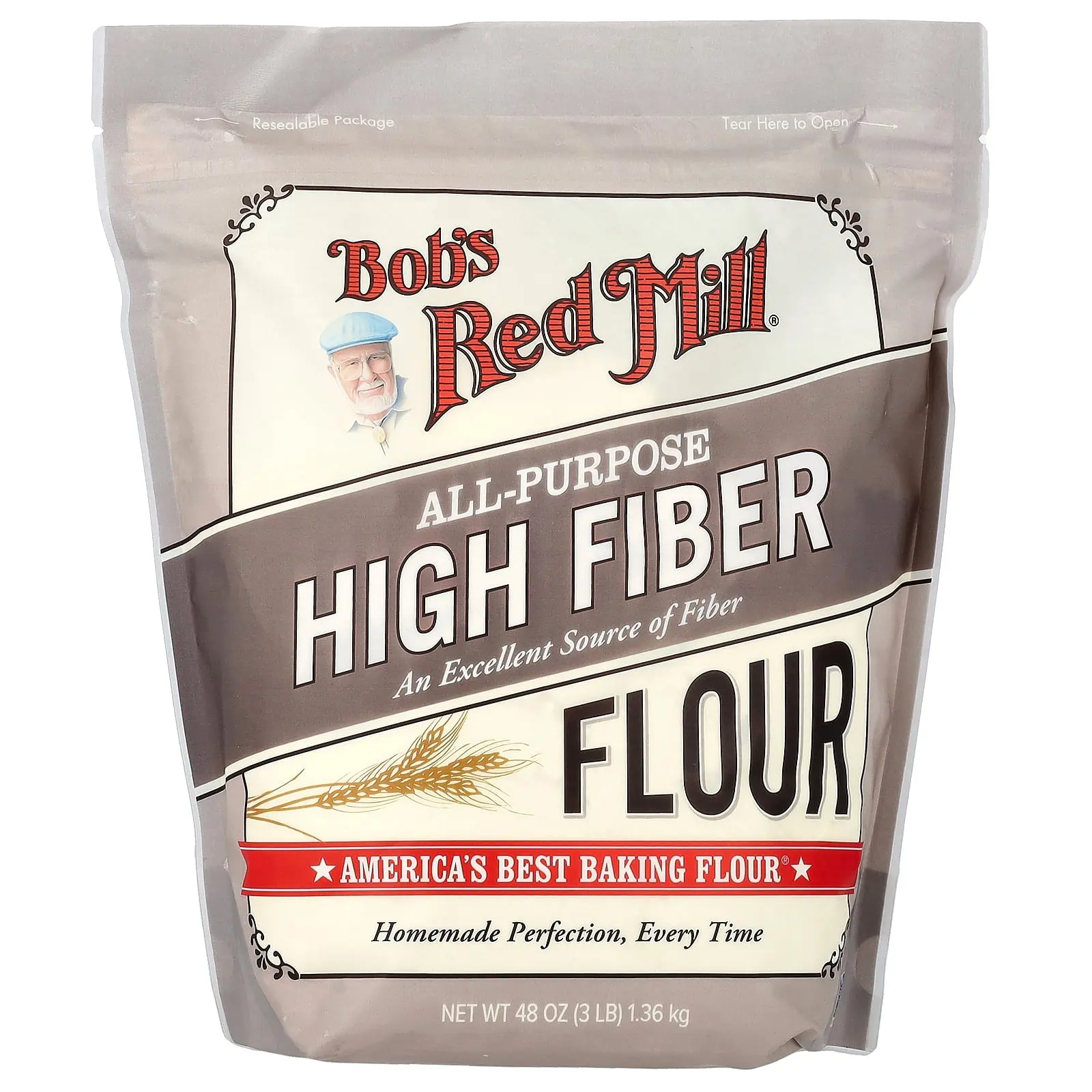 Bob's Red Mill All-Purpose High Fiber Flour, 48 oz (1.36 kg)
