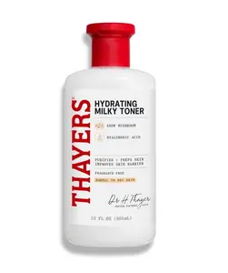 THAYERS Milky Face Toner 355ml – Gentle Hydrating Facial Toner with Snow Mushroom & Hyaluronic Acid for Dry & Sensitive Skin