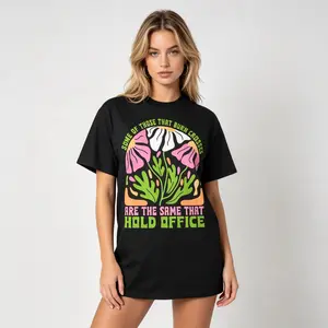Monsterry Unisex T-Shirt | "Some of the people who burn crosses are office workers" — Trendy summer streetwear, high-quality comfort, graphic print, 220g pure cotton, crew neck, regular fit.