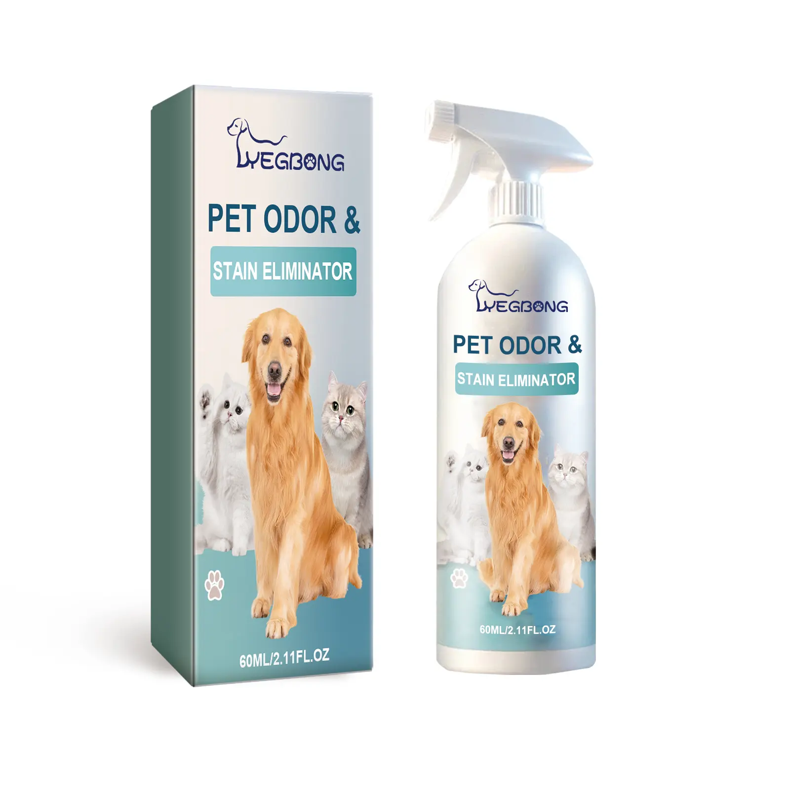 Yegbong Pet Deodorant Spray Cleaning Cat Dog Body Odor Stool Deodorant Indoor Fresh Freshener