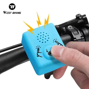 WEST BIKING Recording Bicycle Electric Bell Personalized Ringtone Bike Electric Bell 120DB Cycling Electric Ring Bell