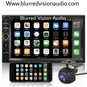 Blurred Vision BV-7018B Double Din in-Dash Head Unit Bluetooth Mirrorlink USB Auxiliary