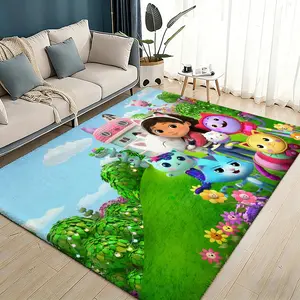 G-gabbys Dollhouse Floor Mat Flannel Rugs Soft Warmth Floor Mat Thickened Non-Slip for Room Home Decor Door Mat Strong Water Absorption Upgraded Anti-Slip Backing Easy to Clean Household Decorative Rug