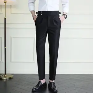 Summer Business gurkha trousers men Korean trouser pants for men Waist high waist trouser men VP29