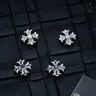 Men's Gothic Cross Stud Earrings - Black Silver Stainless Metal Alloy, Rhinestone Accents, Cross Embellishment, Easy Fit, Lightweight, Durable Unisex Biker Costume Jewelry, Daily Streetwear Accessory, Gothic Cross Earrings