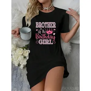 Brother of the Birthday Girl Cute Pink Matching Family Party Dress