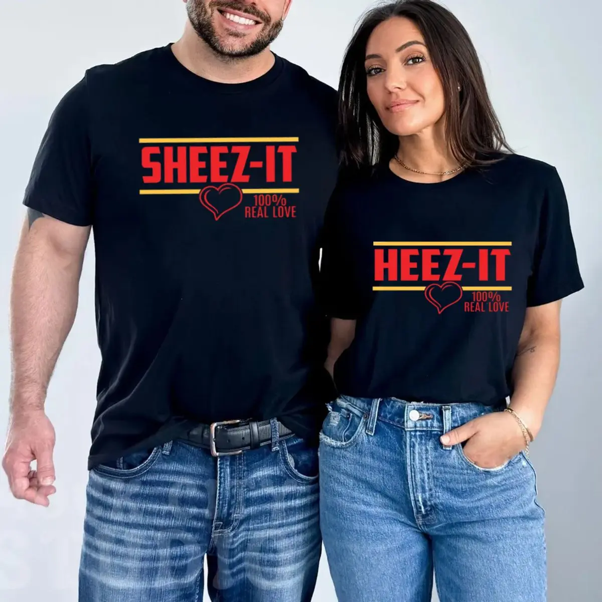 Sheez It Heez It Shirts, Valentines Day Shirt, Anniversary Gift, Heez Sheez It Couples Shirt, Newly Married, Christmas Gift, Unisex Short Sleeve Tee