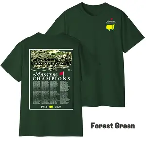 Masters Champions Shirt – Augusta National Golf Tournament Tee with Champions List 1934–2025 – Classic Golf Fan Shirt