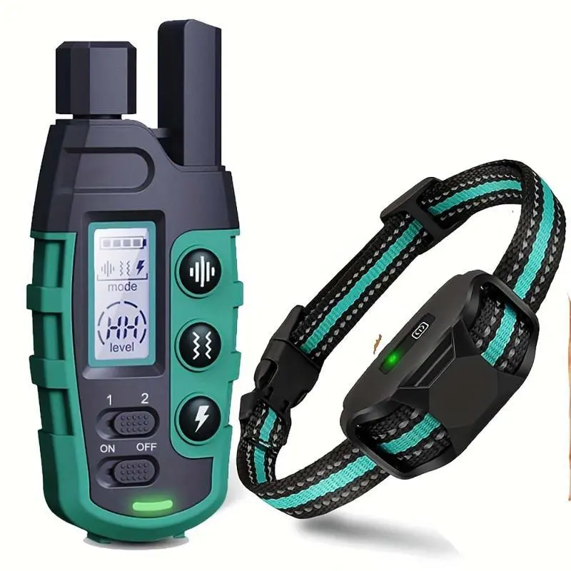 【NewYear2026】Rechargeable Dog Training Collar: 3300ft Remote, 3 Modes (Beep/Vibrate/Safe Shock) for 5-120lbs Dogs, Waterproof