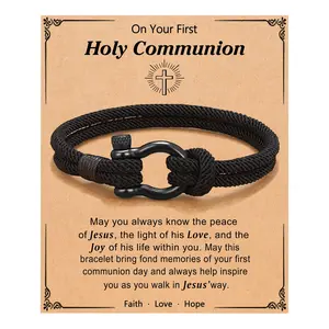First Communion Gifts for Boys Catholic 1st Holy Communion Decorations Bracelet To My Boys Bracelet Gifts for Son Grandson Nephew Brother Bracelets