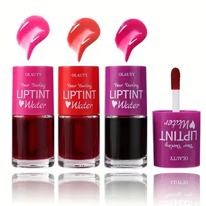 3Pcs Long Lasting Lip Tint Stain Set, Velvet Matte Korean Lip Gloss, High Pigment Waterproof Liquid Lipstick, Ideal Gift for Women Holiday Birthday