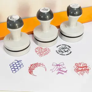 Congratulations Series Flower Shaped Stamp, Birthday Happy Gratitude, Suitable for Express Delivery, Gift Box, Greeting Cards, Handwritten Numbers