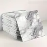 BRODARK 10/20Pcs Marble Peel & Stick Wall Tiles, Glossy Waterproof PVC, UV Printed Modern Pattern, 11.8x11.8in, Ideal for Kitchen Backsplash & Home Decor