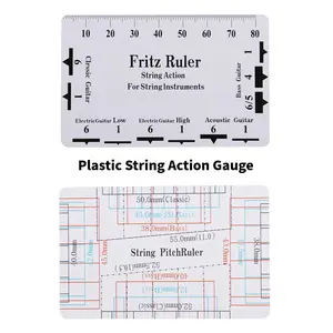 Guitar String Distance Measuring Ruler Neck Ruler Folk Guitar String Height Ruler Distance Division Measuring Tool