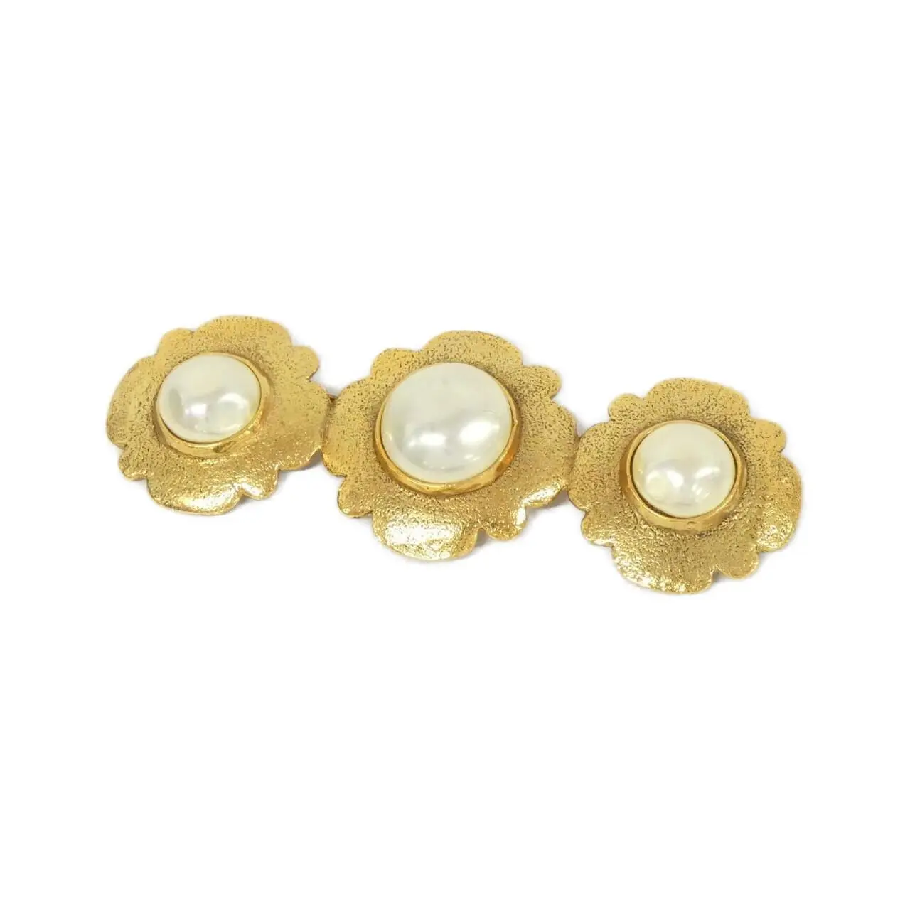 Pre-owned CHANEL Faux Pearl Small Leather Goods Brooch