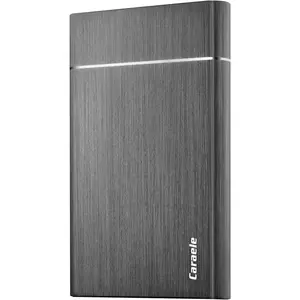 500GB Portable External Hard Drive USB3.0 Mobile HDD Storage for PC, Mac, Desktop, Laptop, Mac, Chromebook, Xbox One, Xbox 360, PS4 (Black)
