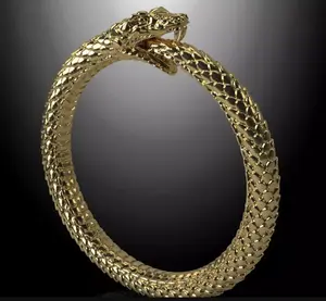 Handcrafted Bronze Serpent Ring (silver available)
