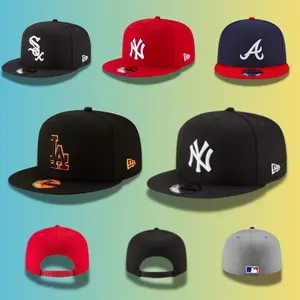 MLB Baseball Cap NY Yankees LA Dodgers Atlanta Braves White Sox – Snapback Flat Brim Hat, Adjustable Fit, Streetwear Urban Fashion, Retro Hip Hop Style