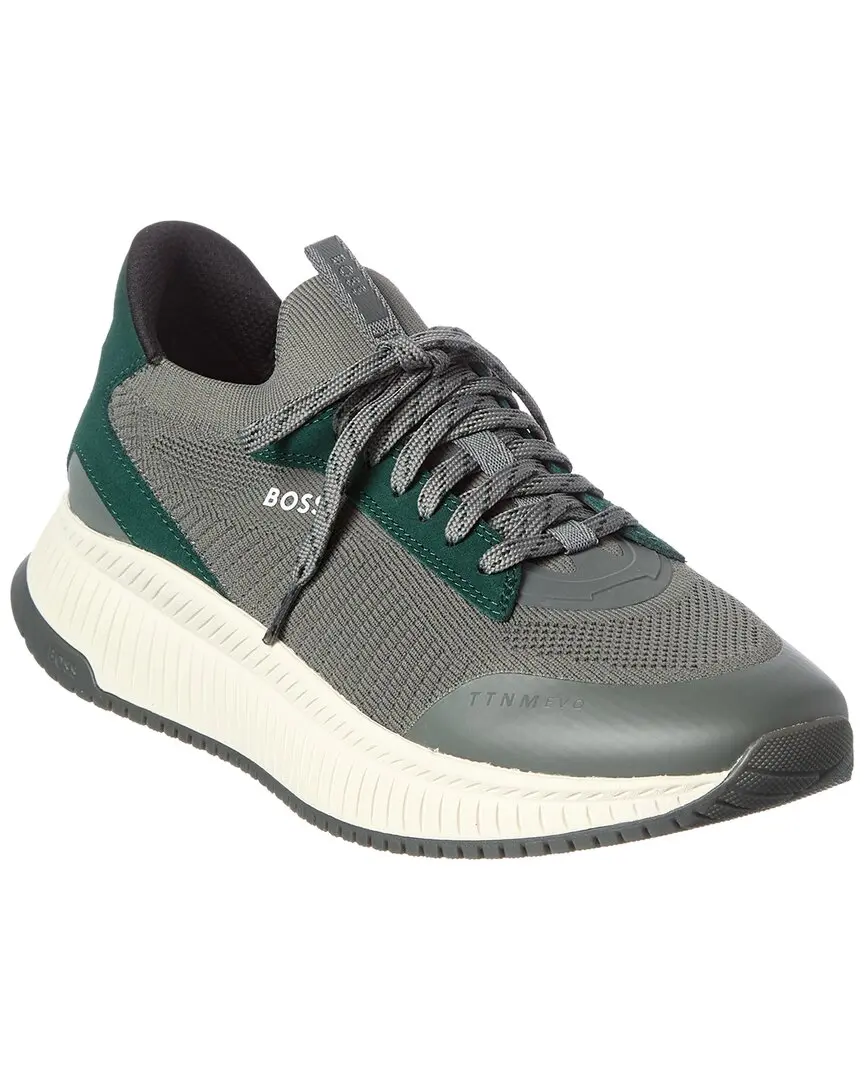 BOSS Hugo Boss TTNM Evo Suede-Trim Running Sneaker