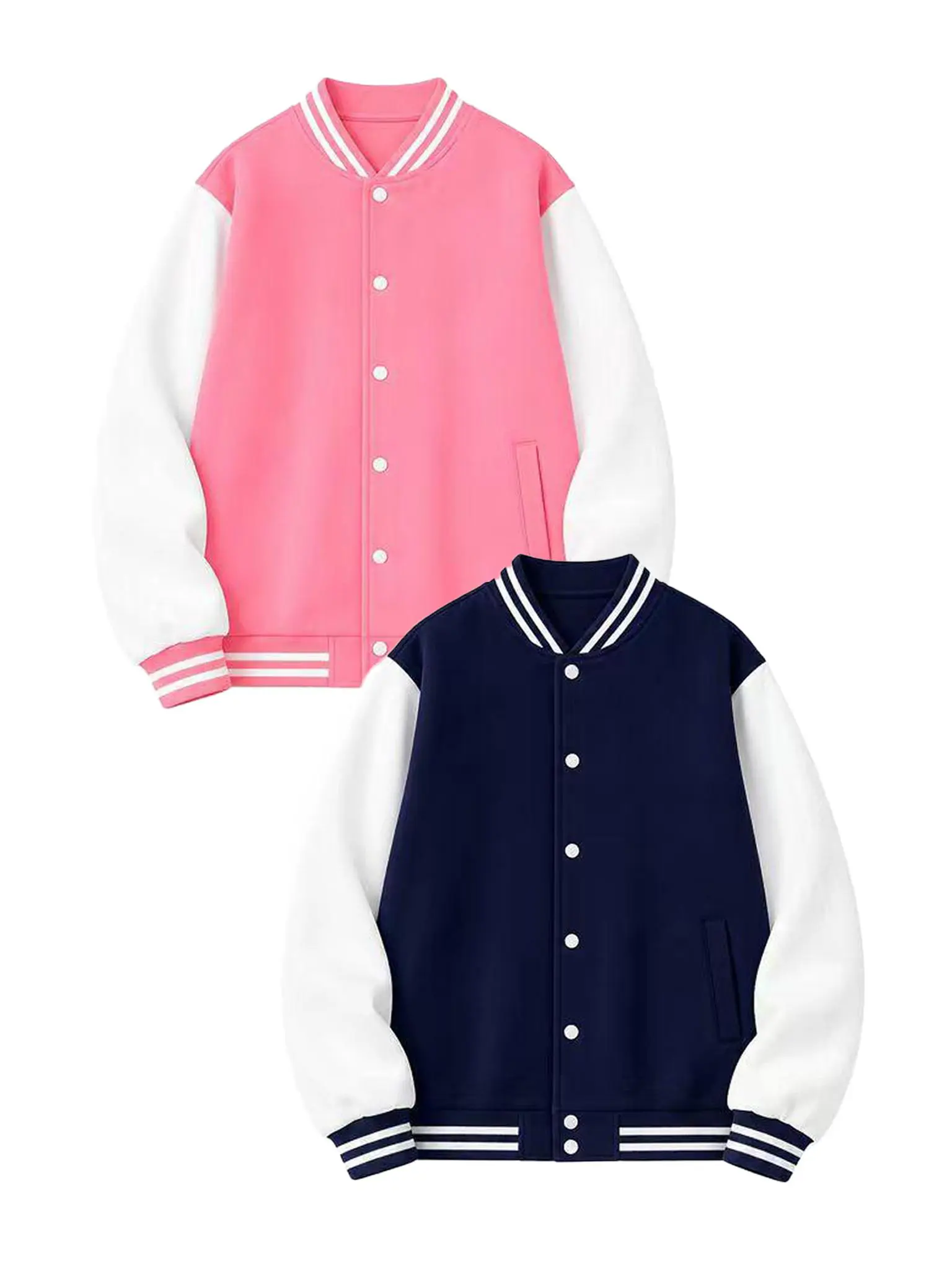 2026Kids' Back-to-School Baseball Jackets – Button-Down Casual Fall Outerwear with Windproof & UV Protection