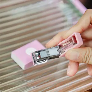 1 set of mini stapler mini school supplies kit mini office supplies kit including mini stapler, staples Girly Office Supplies
