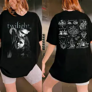 [2sides] Retro Twilight Shirt, Twilight Fans Homage T-shirt, Gift For Book Lover Twilight Saga Comic Retro, Vampires Wolves Romance shirt