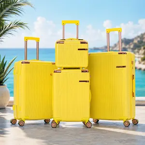 4pcs Hardside Luggage Set Cosmetic Bag Travel tote bag, makeup bag ，bags women，carry luggage Lightweight Four 360° Dual Swivel Wheel Telescopic Handles: 14/20/26/30 Inches