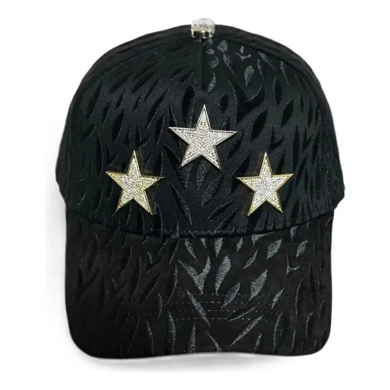 Silver Premium Crystal-Design B-Hats CT Cap, Fashion Accessories for Rockstars with Dreams Come True Theme