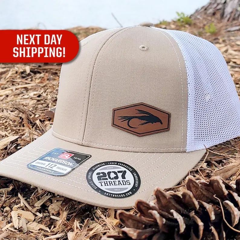 Fly Fishing Gift for Father Dad Husband Brother Boyfriend Fisherman Pheasant Tail Nymph Fly Nymphing Salmon Trout Fishing Hat Trucker Cap US
