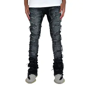 "Black Wash" Super Stacked Denim