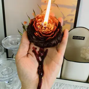 2-piece set of low-temperature candles couple game couple drip wax peony aromatherapy candles