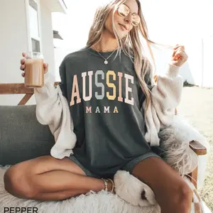 Aussie Mama Shirt, Gift For Aussie Mom Shirt, Australian Shepherd Shirt, Mothers Day Gift For Dog Mom T-Shirt, Breathable Fabric