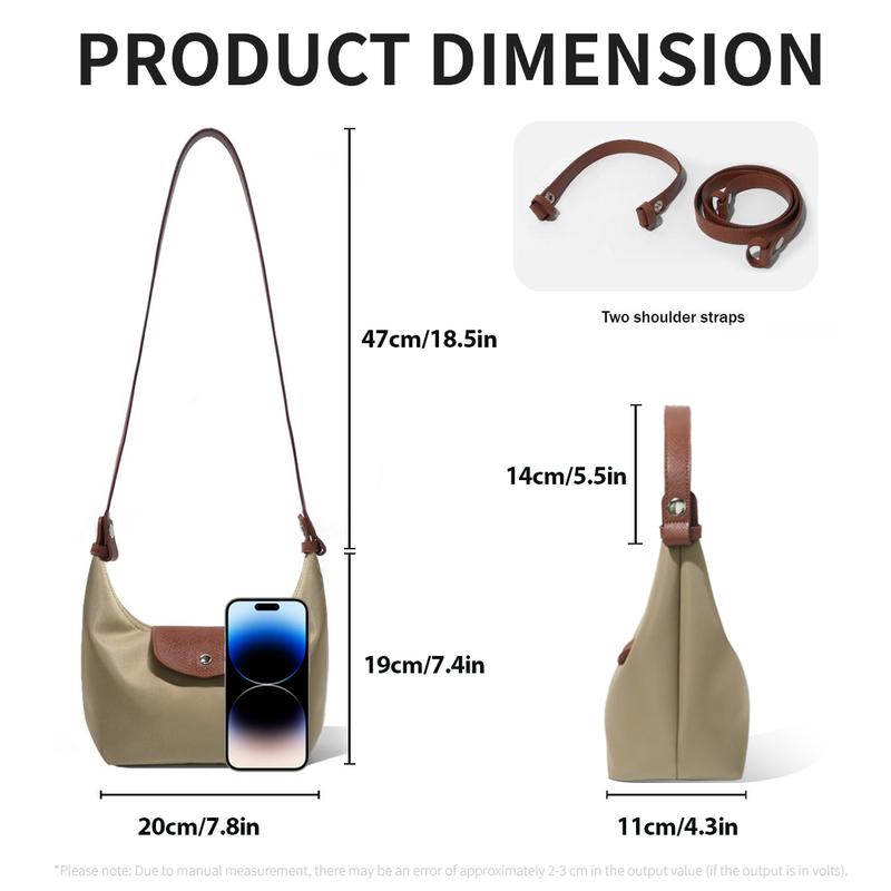 Fashion Crescent Bag Lightweight Durable Nylon Handbag with Adjustable Strap Satchel for Versatile Use in Multiple Colors Stylish Essential Companion Fashion Crescent Bag Lightweight Durable Nylon Handbag with Adjustable Strap Satchel for Versatile Use in Multiple Colors Stylish Essential Companion