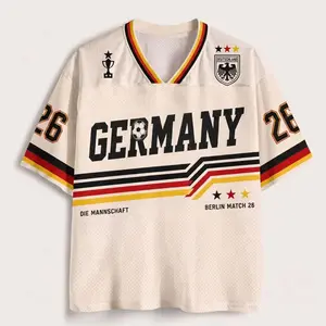 Custom Number Germany Inspired Soccer Jersey, Retro Black Red Gold Style Shirt, Personalized Number Jersey, German Fan Gift