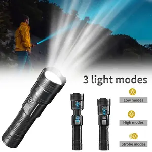 2 Pack Flashlights High Lumens Rechargeable, 3 Mode Super Bright Flashlight, Tactical Flashlights, High Powered, Waterproof Flash Light LED