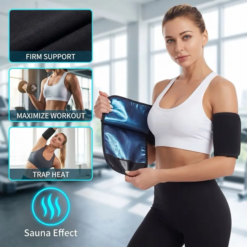 Wonder Waist™ Compression Sauna Arm Shapers, Shapewear Arm Sleeves for Fit, Comfortable, Breathable Sports Support