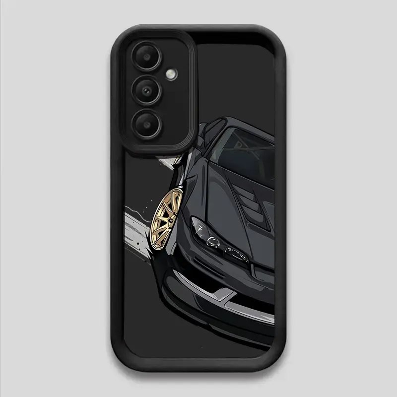 Phone Case - Phone Case for Black Car Phone Cover Soft Back Cover Frosted Full-Body for Samsung Galaxy S26 S25 S24 S23 S22 S21 Fe Plus Ultra A13 A14 A15 A16 A17 A33 A34 A35 A36 A52 A53 A54 Note20