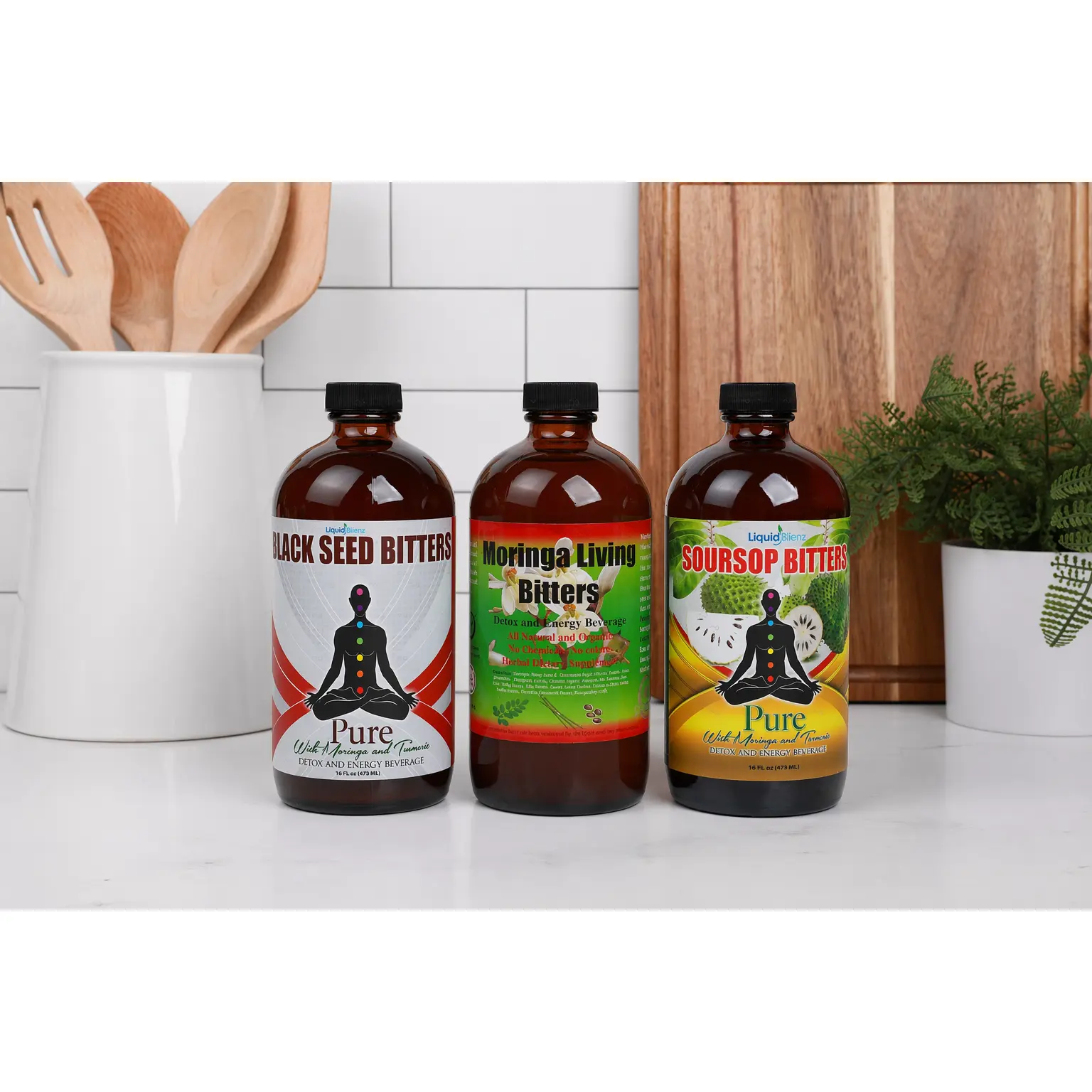 Extra Strength Detox & Energy Bitters (Moringa, Soursop, Black Seed)