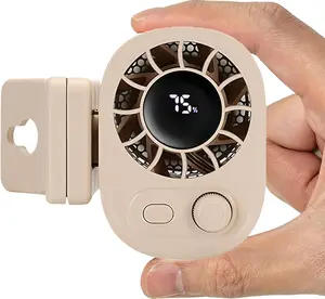 Car Clip on Fan with LED Display, Backseat Fan, USB Rechargeable Powerful Cooling Fans, 360° Rotation, 100 Speeds Adjustable, USB Rechargeable, 2026 New Clip on Fans for Car, Fan Portable, Portable Handheld Fan