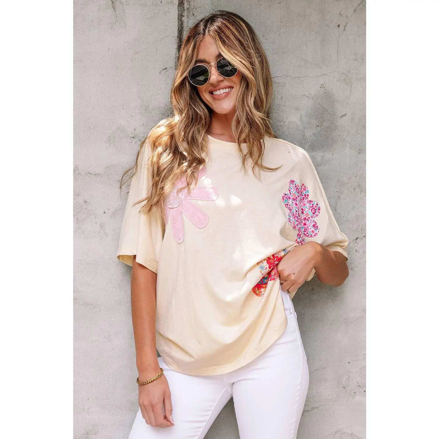 FLORAL PATCH TEE