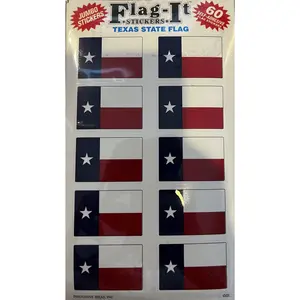 Texas 60 Count Stickers