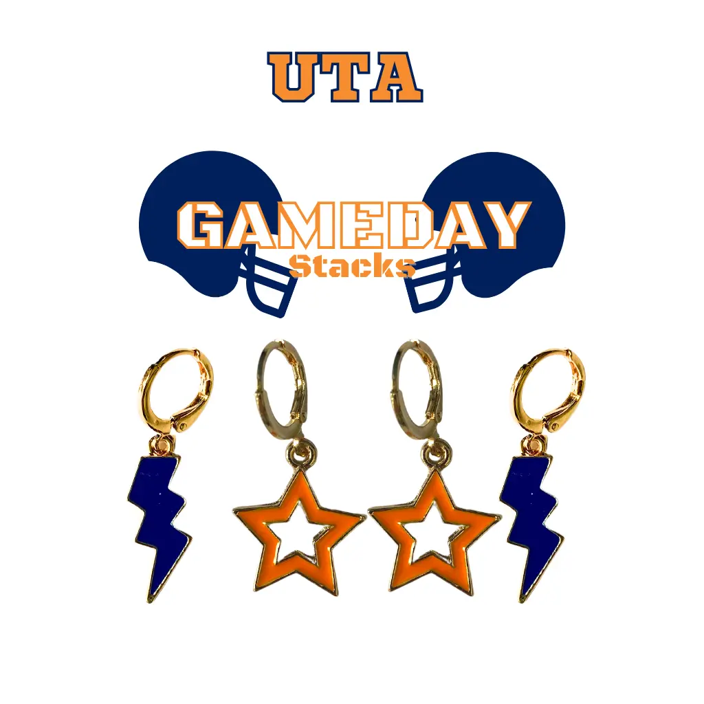 University of Texas at Arlington Spirit Earring Stack For Mavericks Game Day