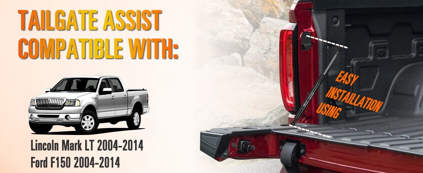 Nilight Pickup Tailgate Assist Shock for 06-08 Lincoln Mark & 04-14 Ford F150, Truck Tail Gate Lift Assist Tailgate Shock Damper fit for Lincoln Mark LTS 2006-2008, Ford F-150 2004-2014