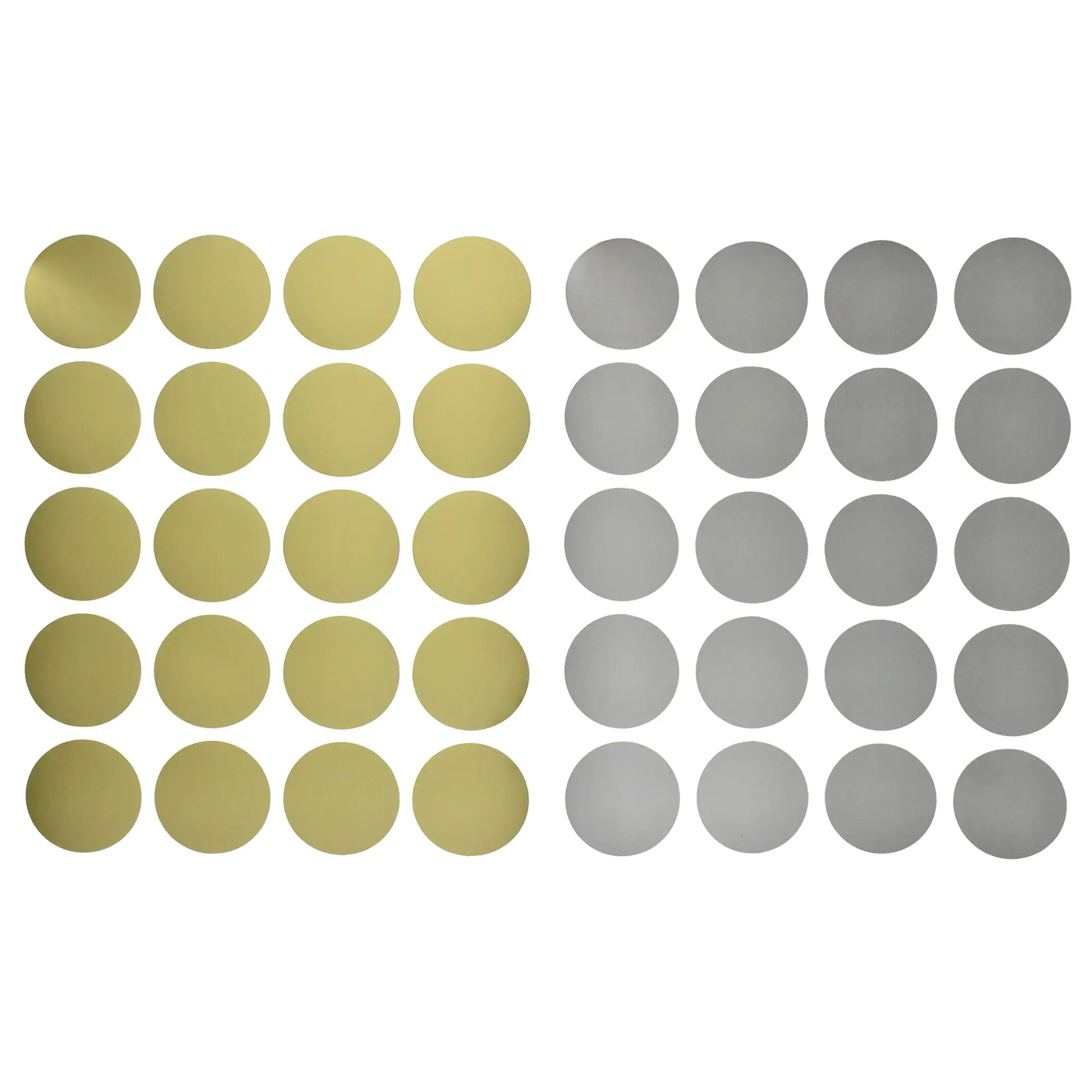Plain Round Sticker Seals, 1-Inch, 100-Count