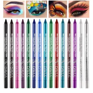15PCS Colorful Eyeliner Pen Set, Waterproof Eye Shadow Pencil, Matte & Glitter Metallic Eyeliner for Women, Eye & Lip Liner, Long Lasting Professional Eye Makeup Kit